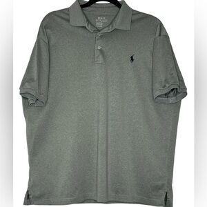 POLO RALPH LAUREN Gray Logo Polo/Shirt‎ Large